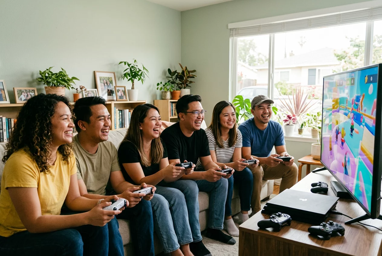 Masayang komunidad ng Joy Stick Bay