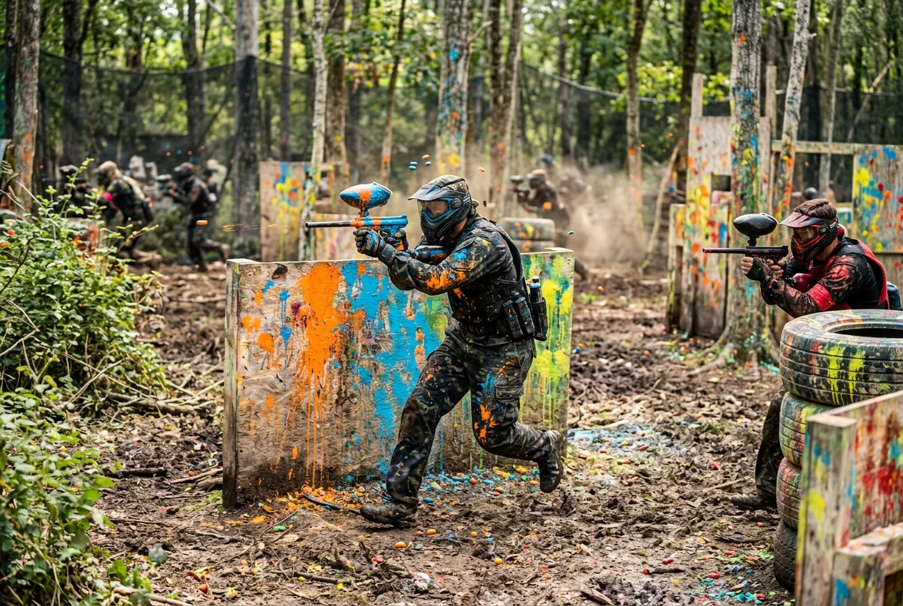 Paintball Fun Shooting